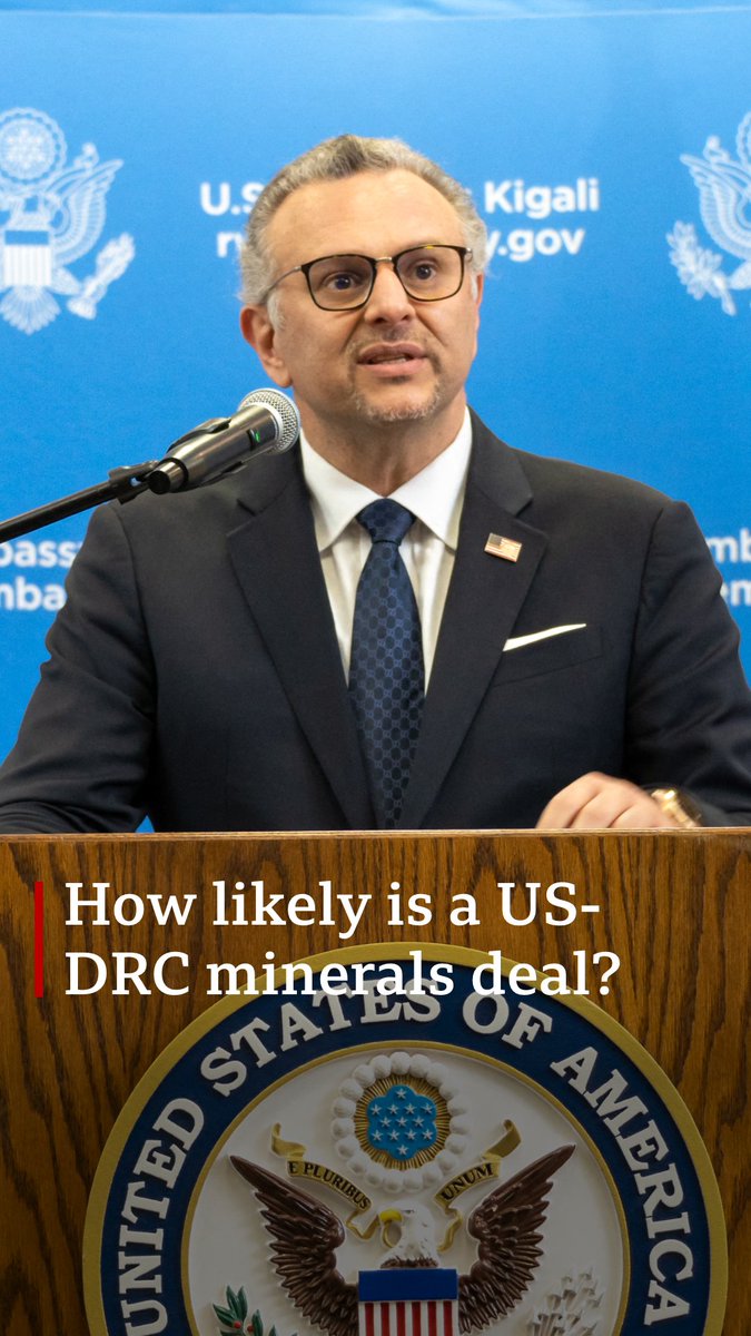 A US-DR Congo minerals deal? US Senior Advisor for Africa, Massad Boulos has been on a tour of several African countries, including DR Congo and Rwanda, to address the ongoing conflict. Here's what he told the BBC about a possible minerals deal ⬇️