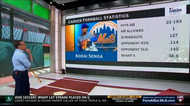 "It's the most unhittable pitch in the game..." - Mark DeRosa on Kodai Senga's forkball Rob Friedman | #MLBCentral