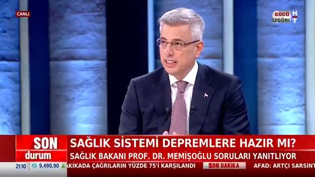 Deprem toplantılarında ne konuşuldu? Sağlık sistemi depremlere hazır mı? Sağlık Bakanı Prof. Prof. Dr. Kemal Memişoğlu #ÖzelRöportaj'da anlattı.