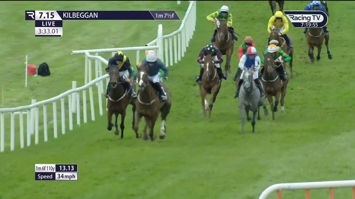 A BIG step up from debut 🟦⬜️ Leading Light gelding Fillyoureye takes a marked step forward from his debut 4th to get off the mark in decent style for team Mullins Kilbeggan Races.