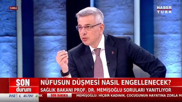 Doğum oranları neden düştü? Çocuk sahibi olmak nasıl teşvik ediliyor? Nüfusun düşmesi nasıl engellenecek? Sağlık Bakanı Prof. Prof. Dr. Kemal Memişoğlu #ÖzelRöportaj'da anlattı.