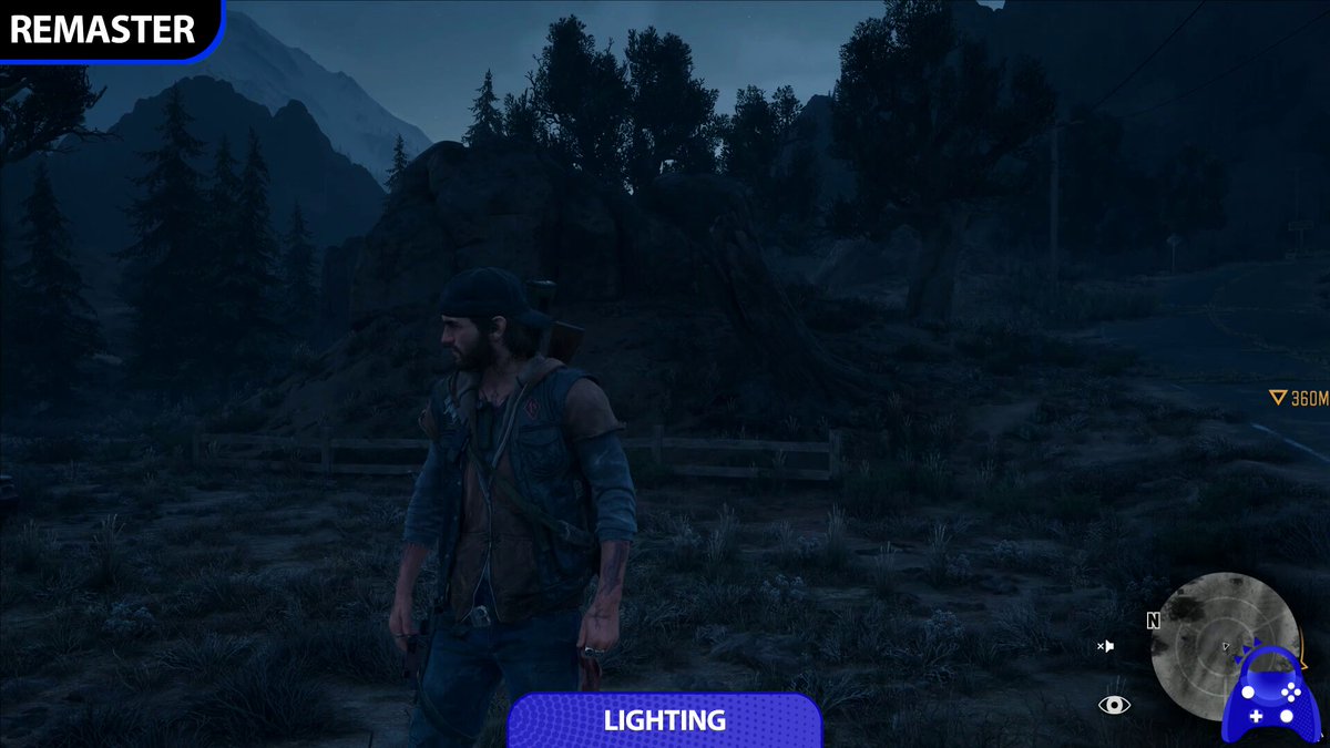 Days Gone Remastered aplica mejoras en iluminación (no más noches nucleares), texturas, distancia de dibujado y otros elementos mostrando un producto más pulido que el juego original. Sumando a los nuevos añadidos y modos al gameplay. Video Completo: