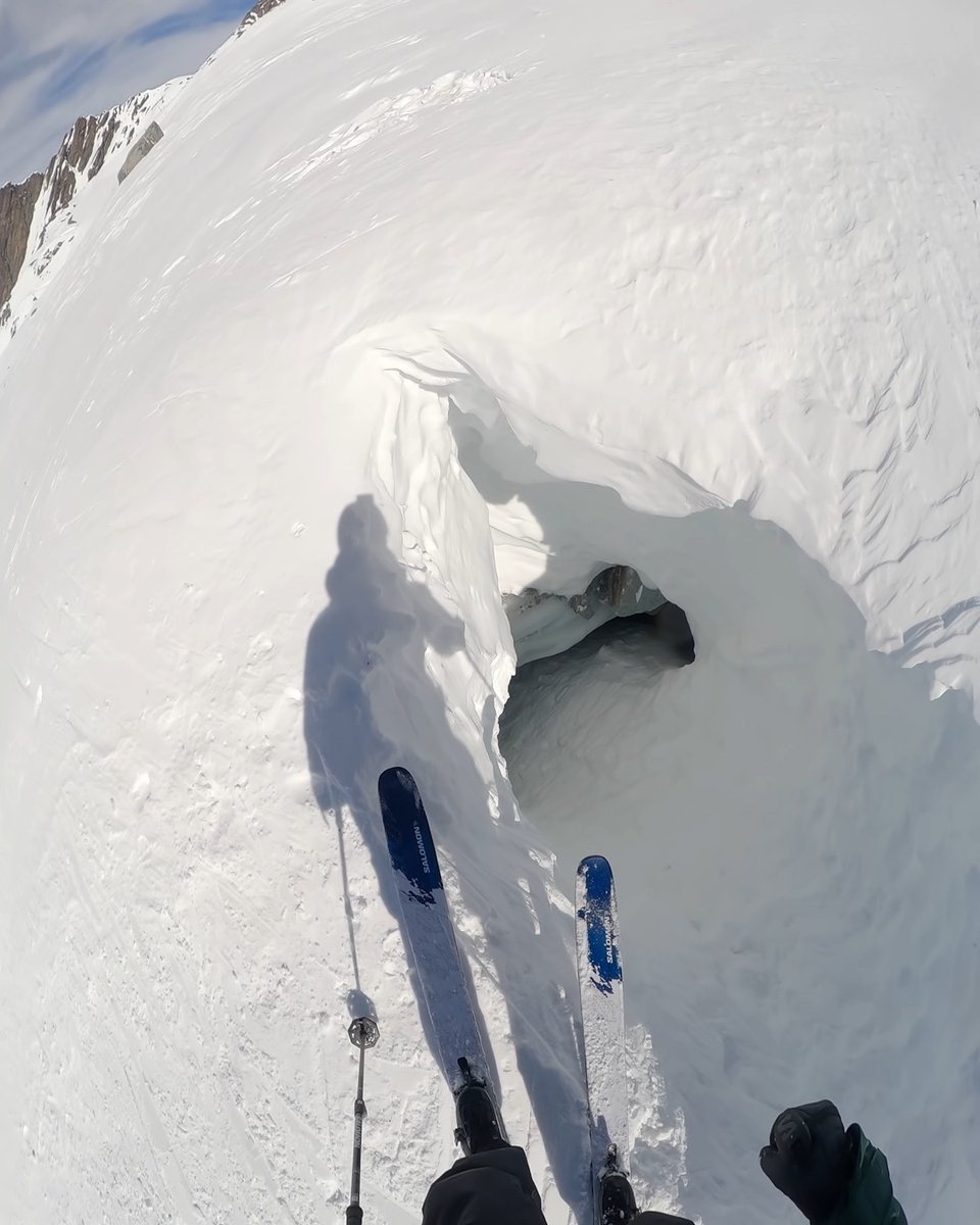 This got our heart rate up, Fabien Maierhofer 😮 Shot on #GoProHERO13 Black + the Ultra Wide Lens Mod for a $500 #GoProSnow Challenge award. #Ski #Skiing #POV #Cave