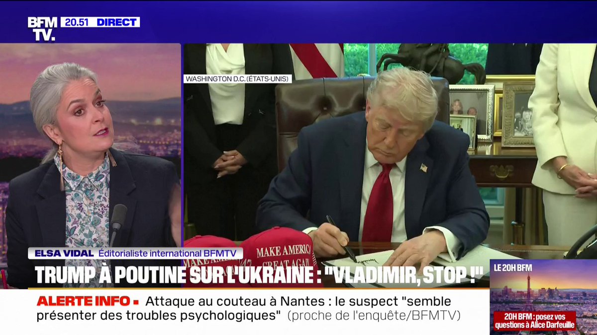 LE CHOIX D'ELSA - Trump à Poutine sur l'Ukraine: "Vladimir, stop !"