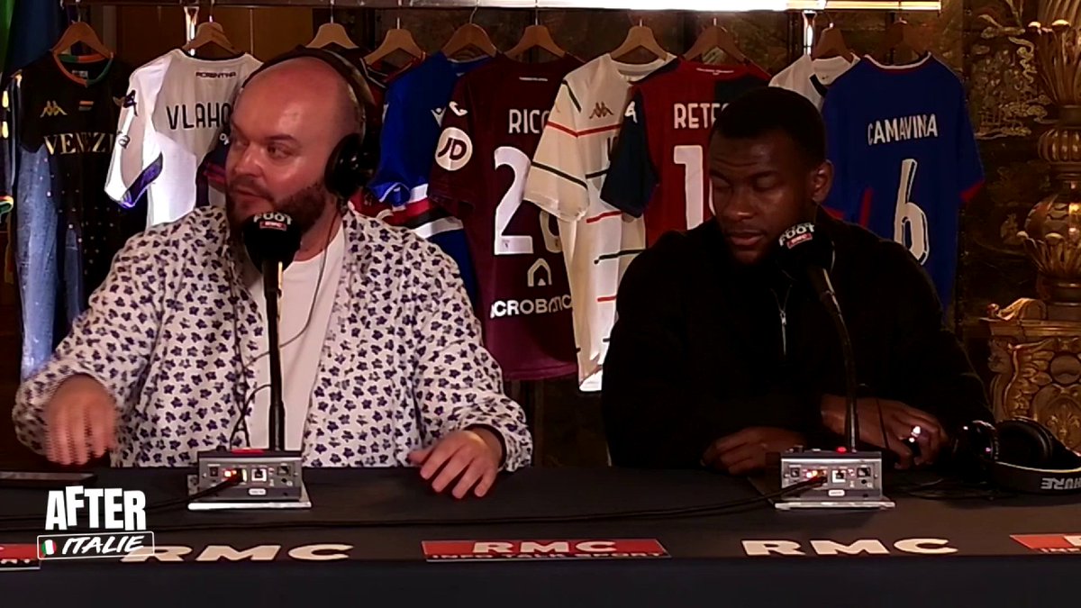 🇮🇹 Le défenseur de l'AS Roma Evan Ndicka est notre invité en direct de Rome : "En Italie, t'es beaucoup moins sollicité qu'en Allemagne. Ici il faut beaucoup plus de concentration parce que t'es plus proche de ton but." #RMCLive