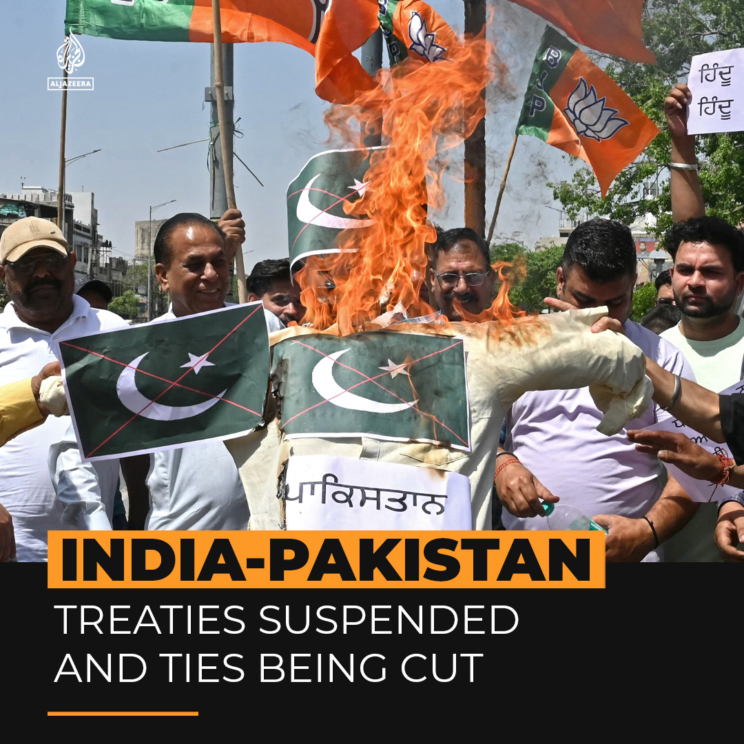 Pakistan and India are suspending key treaties and cutting crucial ties as their feud over a deadly attack in Kashmir escalates.