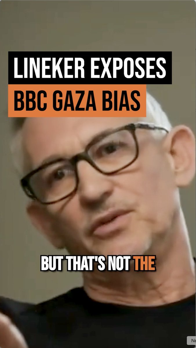 The BBC's terrible failures on Gaza reporting have been exposed by Gary Lineker. Even the question from the presenter exposes the BBC's raging bias.