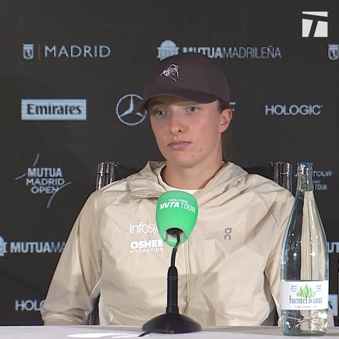 Iga is staying unbothered 💅 #MMOpen