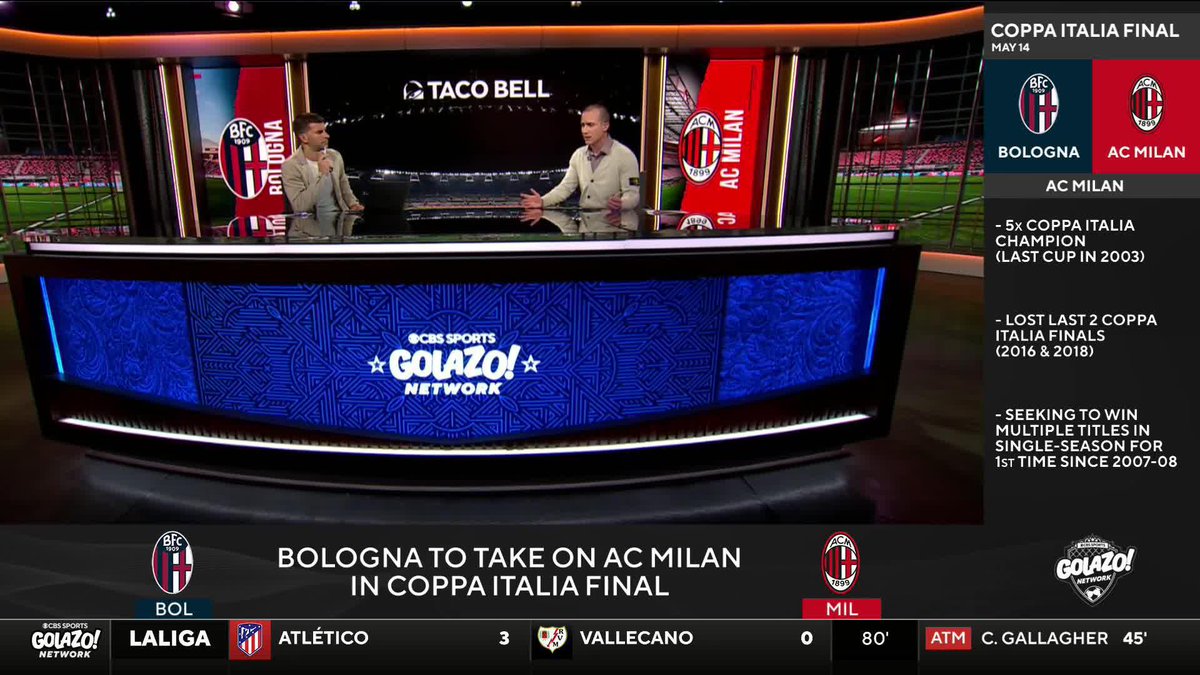 .Adam Hunt and 𝐈𝐀𝐍 𝐏𝐀𝐔𝐋 𝐉𝐎𝐘 react to Bologna clinching a spot in the Coppa Italia final where they will face AC Milan 🇮🇹🏆