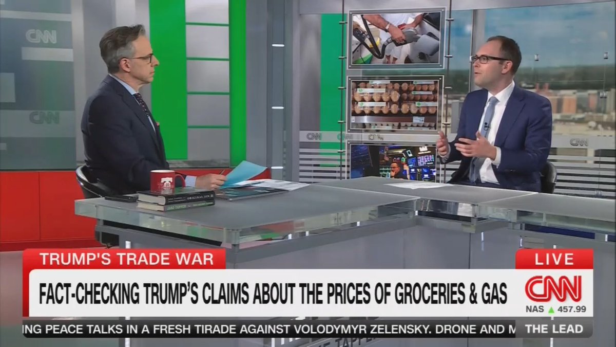CNN plays a nearly 5 minute long fact check on grocery and gas price claims from Trump: 'No truth to any of those claims'