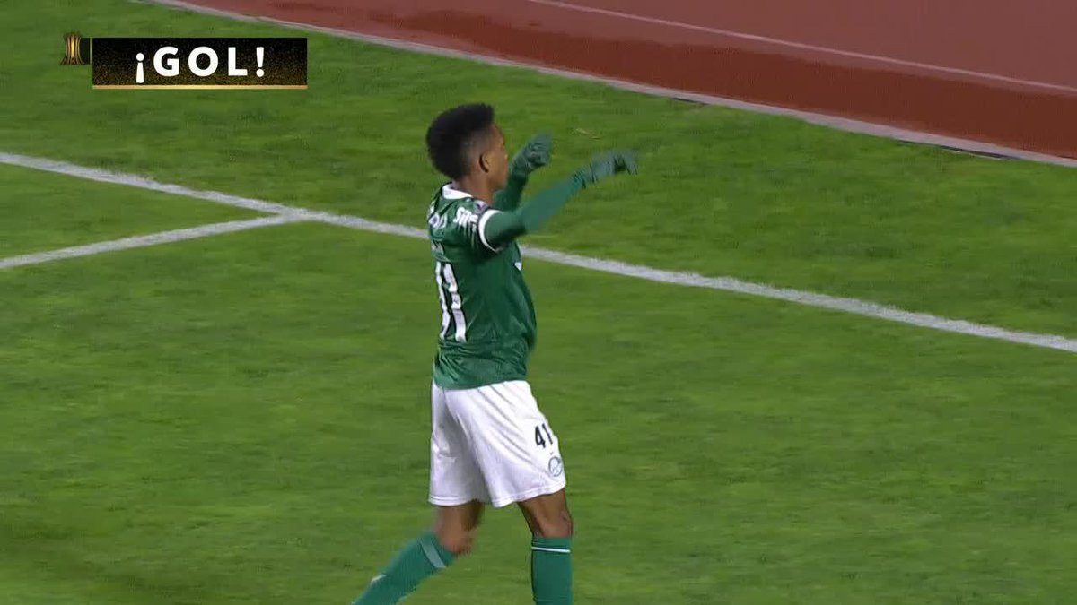 🐦⬛🇺🇾 ASISTENCIA de Facundo Torres en la victoria parcial de Palmeiras 2-0 en su visita a Bolívar por Copa Libertadores.
