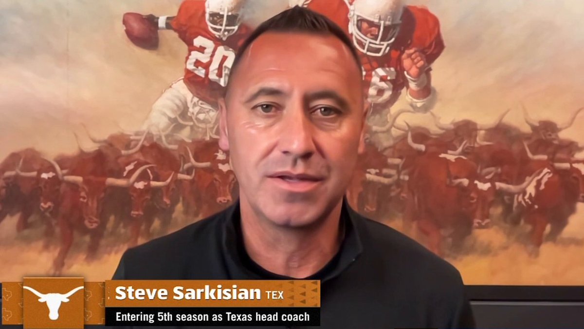 "I'll be on the couch enjoying it all trying to be a proud papa." Texas Football's Coach Sark on his NFL draft day 🤘