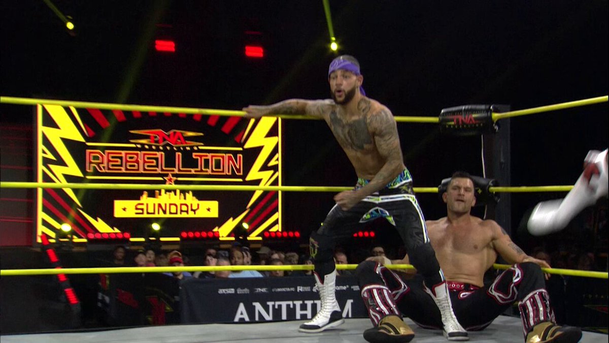 .Trey Miguel and Ace Austin 🤘🏼♠️ エース・オースティン are showing OUT on #TNAiMPACT! WATCH on TNA+: