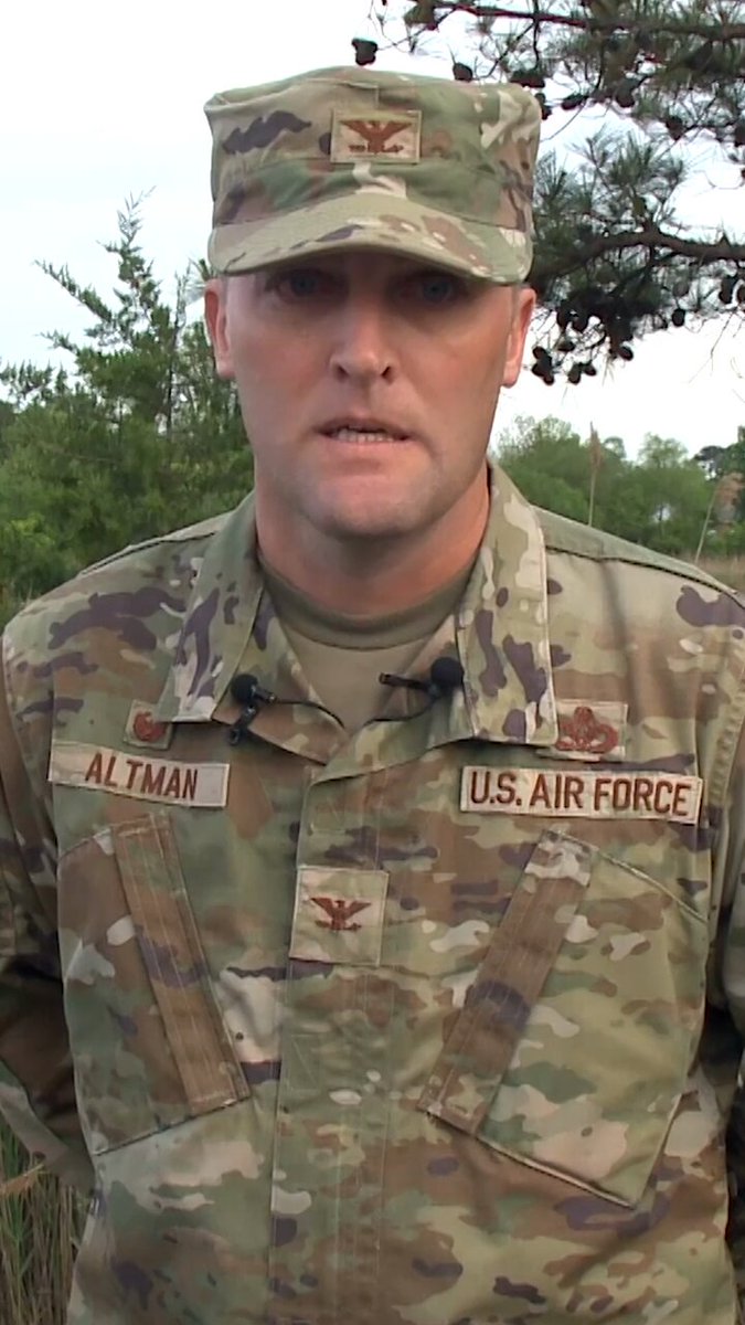 Col. Matt Altman from Joint Base Langley-Eustis provides an update to reporters on the fatal crash of renowned stunt pilot Rob Holland, who, with his MXS-RH aircraft, was set to perform at the biennial Air Power Over Hampton Roads Air Show.