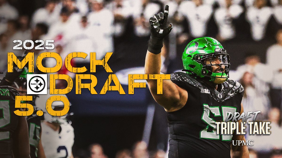 The Triple Take team's FINAL Round 1 Mock Draft ⬇️ UPMC | #SteelersDraft