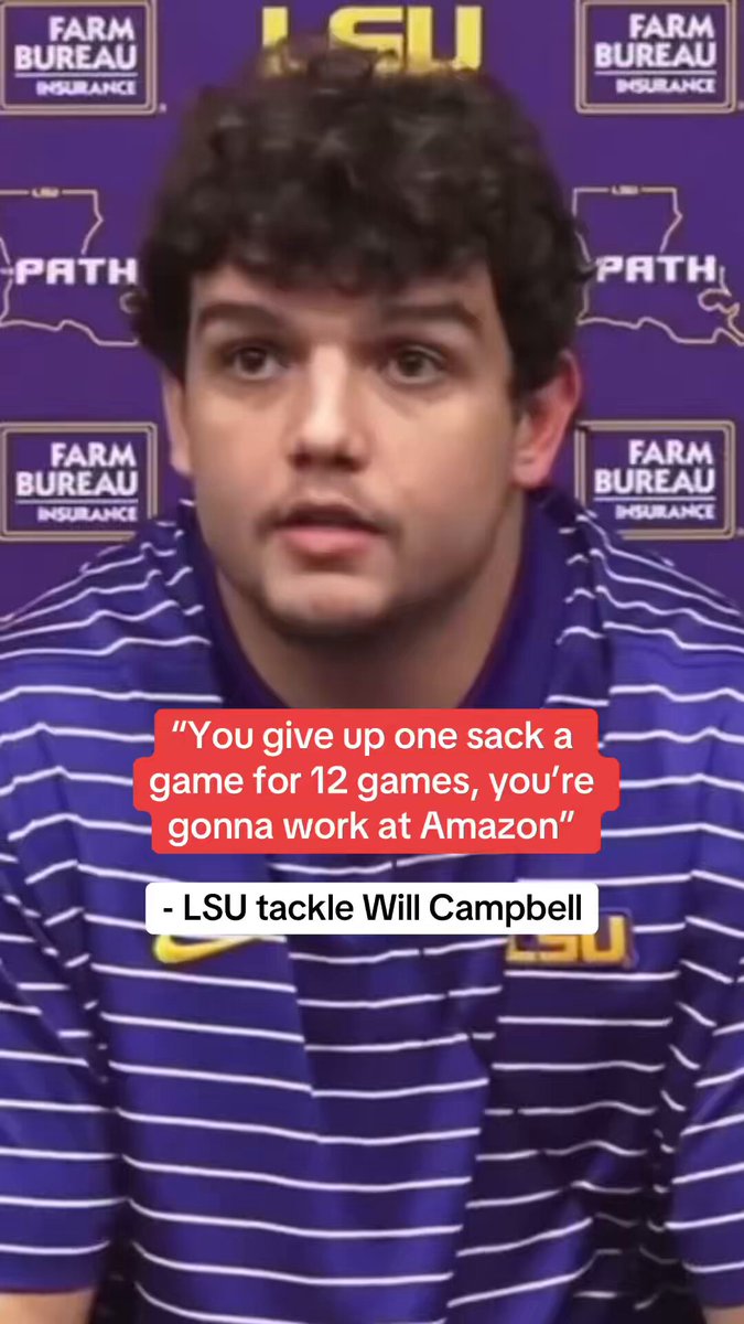 This Will Campbell interview clip is ELECTRIC ⚡ Pats just got a dog. (via LSU Football)