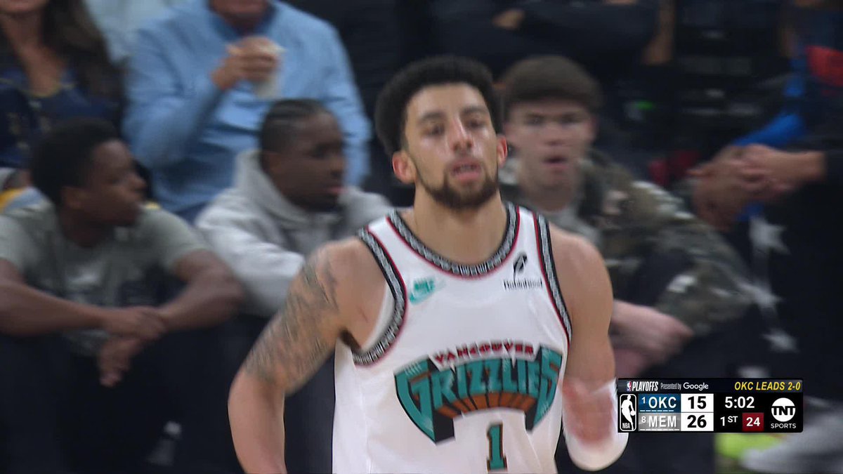 Scotty Pippen Jr. feelin' it from deep 👌 Memphis up 11 early on TNT!