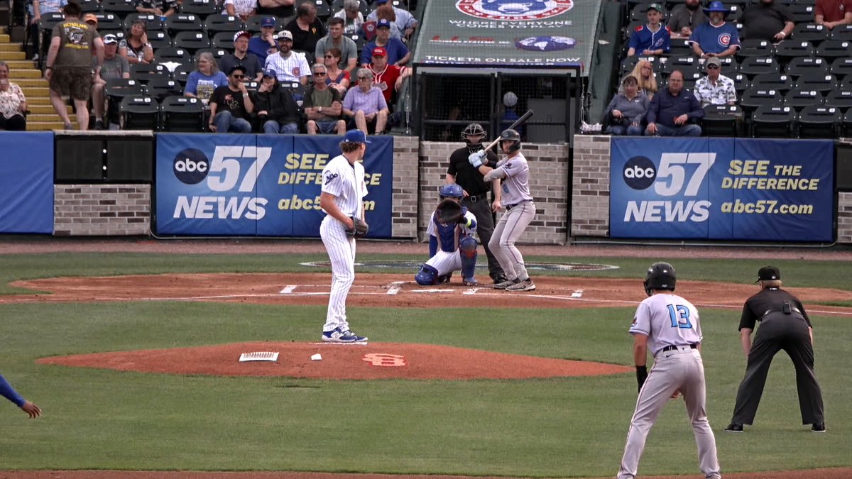 Jaxon Wiggins was dealing tonight! The Chicago Cubs #10 prospect matched a season high of 7 K's in four strong innings 💪🔥