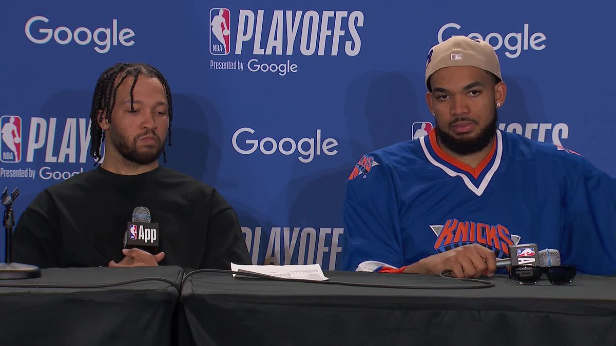 Karl-Anthony Towns and Jalen Brunson discussed the clock malfunction situation at the end of Game 3: KAT: "10 years I ain't never seen that. They gave 'em a chance. I got nothing but respect for that" Brunson: "They need a raise for that. Smart on their part"