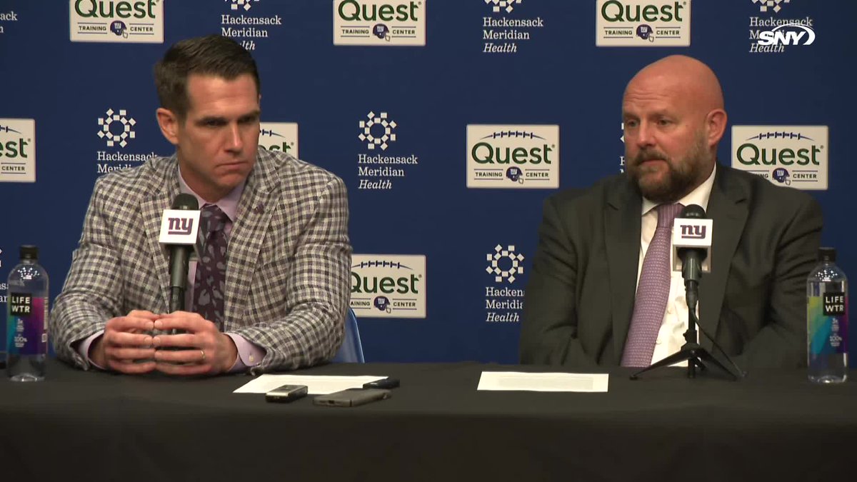 "He has the traits that we look for and covet in a guy to be able to learn and grow." Brian Daboll and Joe Schoen were asked about Jaxson Dart's personality and why he's a good fit to be a quarterback in New York: