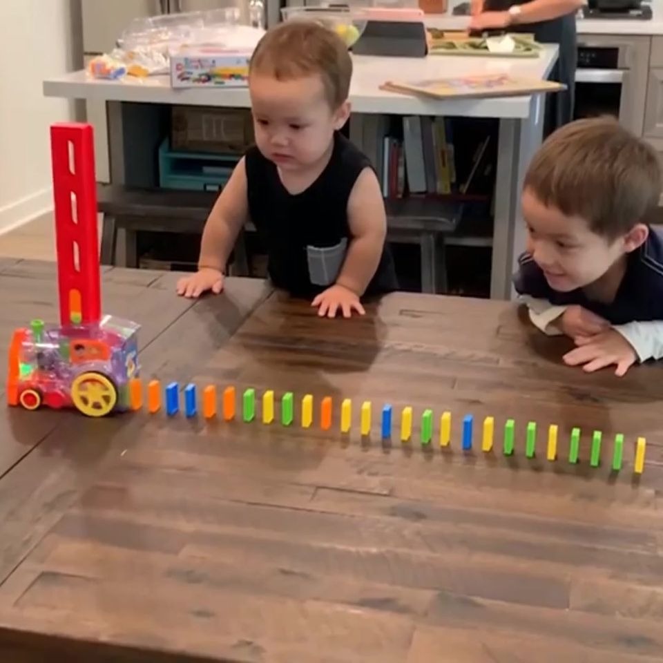 “My five-year-old grandson is absolutely obsessed with it. He made so many different tracks and shapes, and loves building it with his friends when they come over!” Karen W Get it 👉