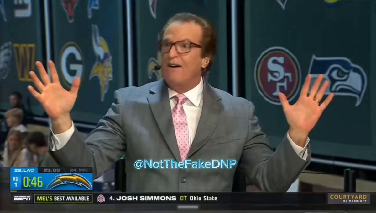 Mel Kiper Jr. spent the entire night slobbering over Shedeur Sanders.