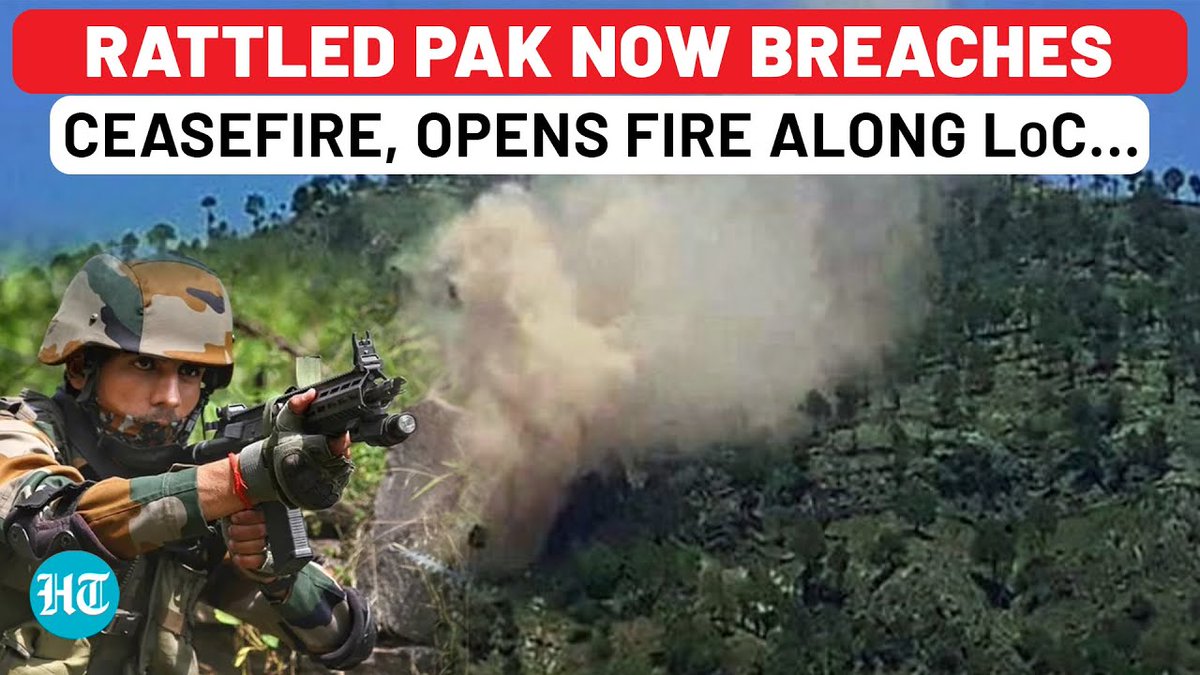📽️ Indian Army has reacted strongly after Pakistani troops opened fire at multiple locations along the Line of Control (LoC) in Jammu and Kashmir. Watch 🔗👇🏻 #PakistanArmy #LoC #JammuandKashmir