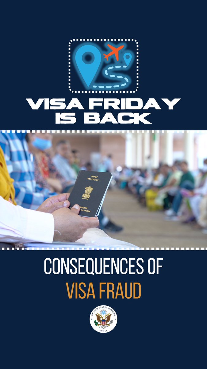 Visa fraud is a serious offense—with serious consequences. Providing false information or fake documents can lead to a permanent visa ban and even criminal charges. Watch this video to learn why working with illicit visa agents is NOT worth the risk to you and your future. #VisaFriday Diplomatic Security Service