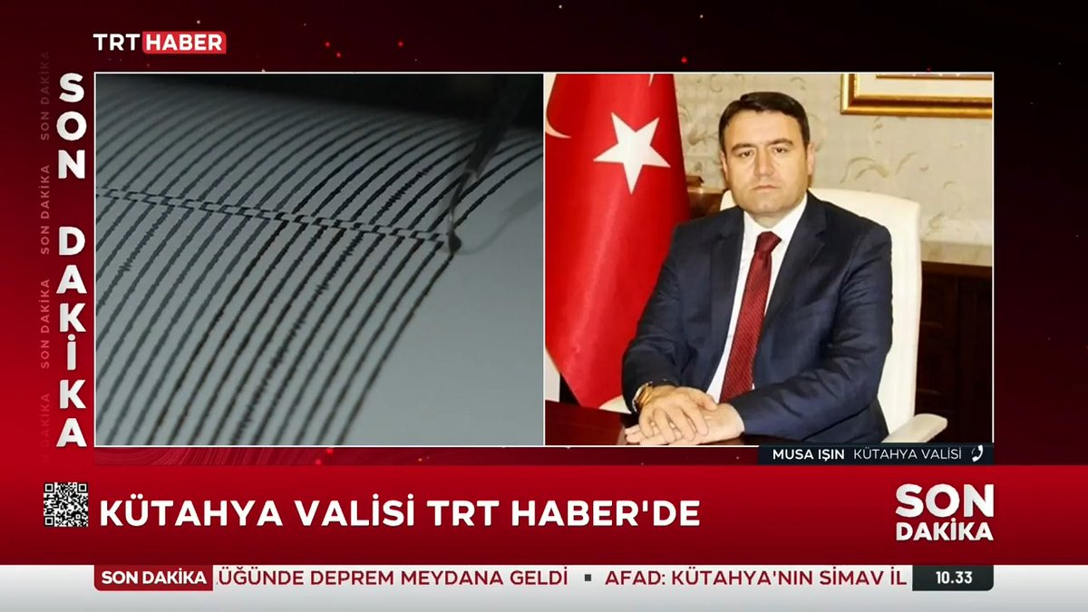 Kütahya'da 4,6 büyüklüğünde bir deprem daha oldu. Vali Musa Işın son durumu TRT Haber'e anlattı: Simav ve çevresindeki köylerde okullar tatil edildi.