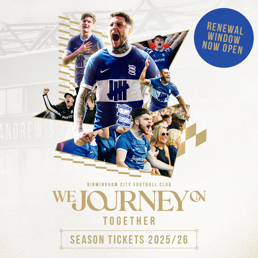 We will journey on, ๐๐๐๐๐๐๐๐. ๐ต The 2025/26 Season Ticket Renewal Window is now open.