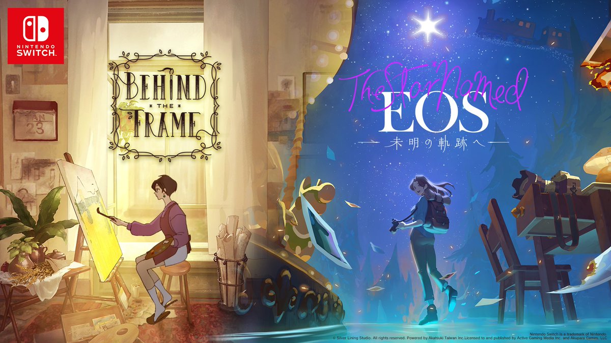 Silver Lining Studioが贈る2つの上質な物語を1つのパッケージに。 『Behind the Frame 〜とっておきの景色を〜 』と『The Star Named EOS ~未明の軌跡へ~』がセットになったNintendo Switch版パッケージが8月7日に発売決定! 現在予約受付中。 #PLAYISMGameShow