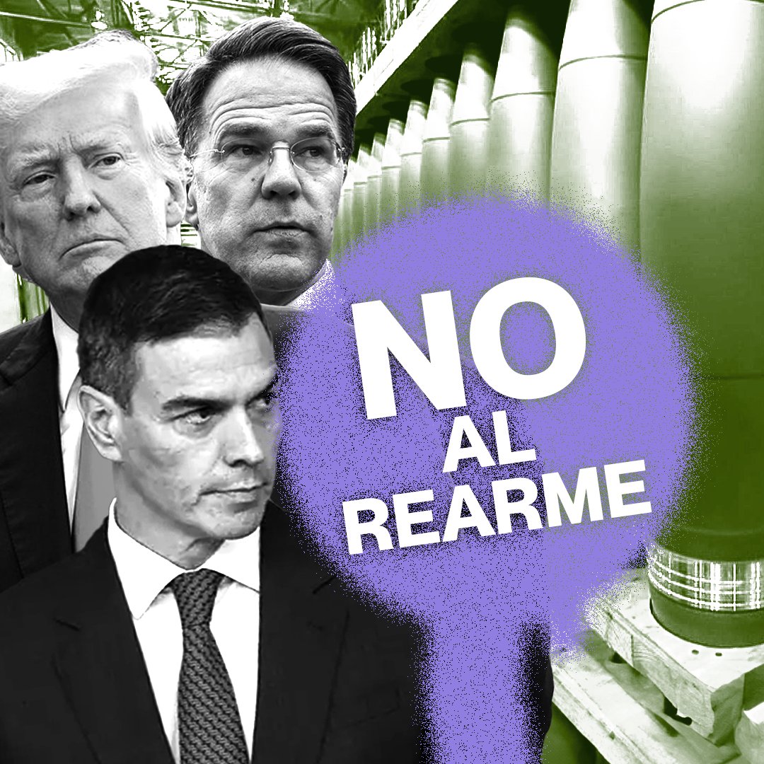 Somos muchas más quienes decimos alto y claro no al rearme y no a la guerra.