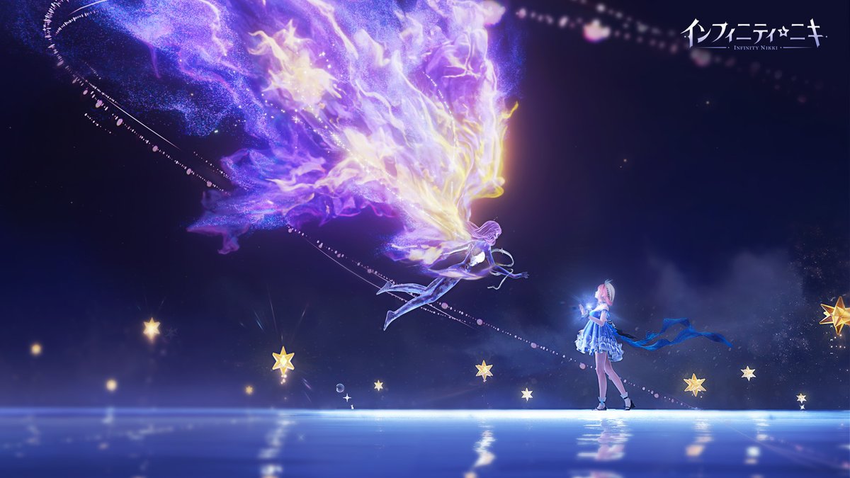 ♾️#インフィニティニキ コンセプトCG 「#終焉からの旅立ち」公開🤝 フォロー&本ポストRPで、抽選10名様に 【Amazonギフトカード5000円分】プレゼント🔮 ──✩₊⁺⋆☾⋆⁺₊✧── 世界が滅びを迎える時、時空が交錯するその瞬間—— 指先が触れ合い、消えゆく塵が無数の星火へと生まれ変わる。 今度こそ、繋がれたこの手は、悲劇の運命を超えられるのか? -------------✩-------------- 🫧4/29(火)「泡沫季」特別配信🫧 -------------✩-------------- ♾️希望と新生のオープンワールドRPG 今すぐDL: ——再び紡ぐ、終わりと始まりの章 🔔プレゼントイベント応募締切:5月9日(金)23:59