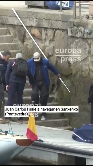 Juan Carlos I sale a navegar en Sanxenxo (Pontevedra)