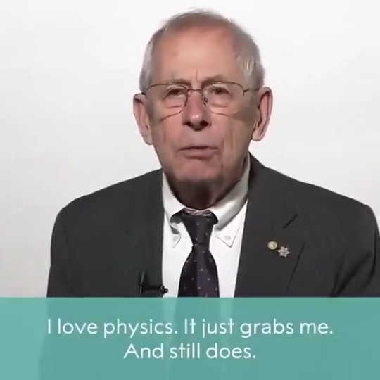 "Perhaps you know the phrase, a 'duh moment.'" - physics laureate Jim Peebles Check out this video of 2019 physics laureates Jim Peebles, Michel Mayor and Didier Queloz telling us why they chose to pursue science. Why did you decide to do science? #NobelPrize