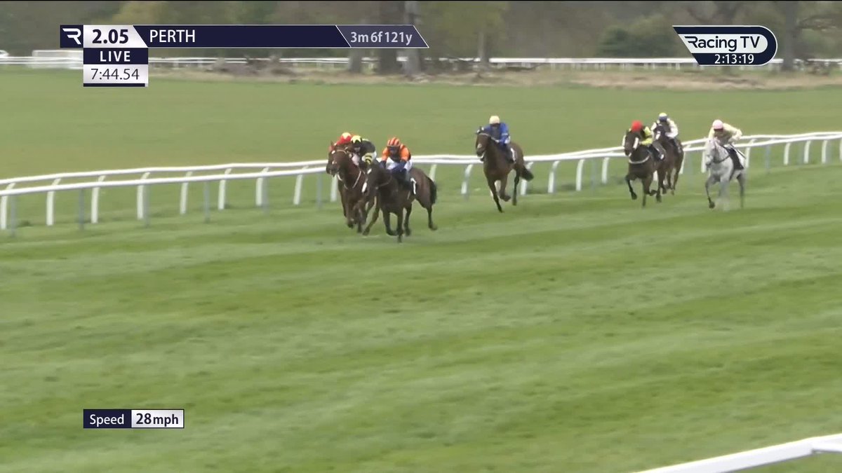 What more can you say about this man ๐ค Sean Bowen somehow galvanises Fairlawn Flyer to win the Highland National perthracecourse ๐