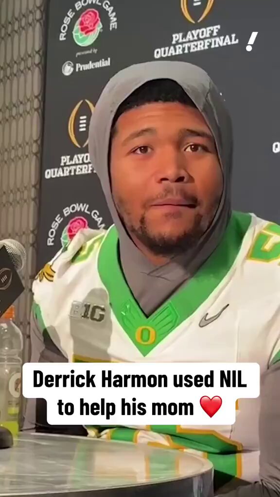 SPECIAL PERSON: Derrick Harmon says that he used his NIL Money last year to purchase an accessible van for his mom after she had a stroke 🥹 Harmon went to the hospital last night to tell his mother, who is in a coma, that he was drafted to the #Steelers