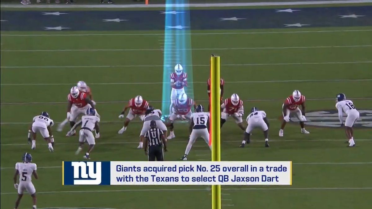 "[The Giants] felt like there were more layers to his game." Tom Pelissero with some insight on why the Giants took Jaxson Dart over Shedeur Sanders.