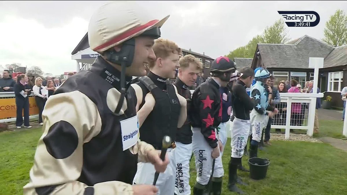 A nice touch perthracecourse as the jockeys give new champion Sean Bowen a guard of honour.