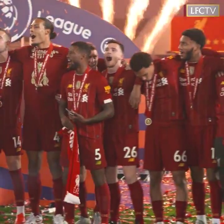 When Liverpool lifted the trophy in 2020. This time the ground will be full of red, excitement and joy, after all these years ❤️