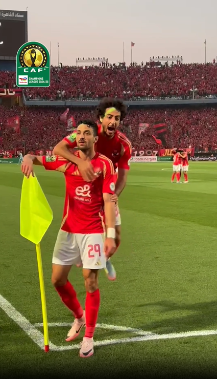 He scores. He celebrates. Taher Mohamed Taher is putting on a show! 🕺 #TotalEnergiesCAFCL