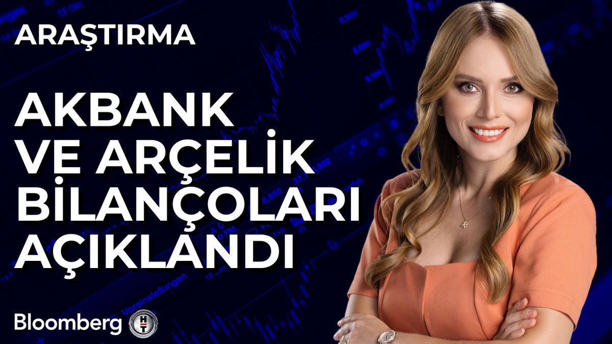 📍 Akbank'ın 1. çeyrekte net kârı, 12,9 milyar TL beklentisine karşı 13,7 milyar TL oldu. 📍 Arçelik 1. çeyrekte 885 milyon TL zarar beklentisine karşı 1,6 milyar TL zarar açıkladı. Bloomberg HT Araştırma Analisti Sevcan Ersözlü (Sevcan Ersözlü) aktardı.