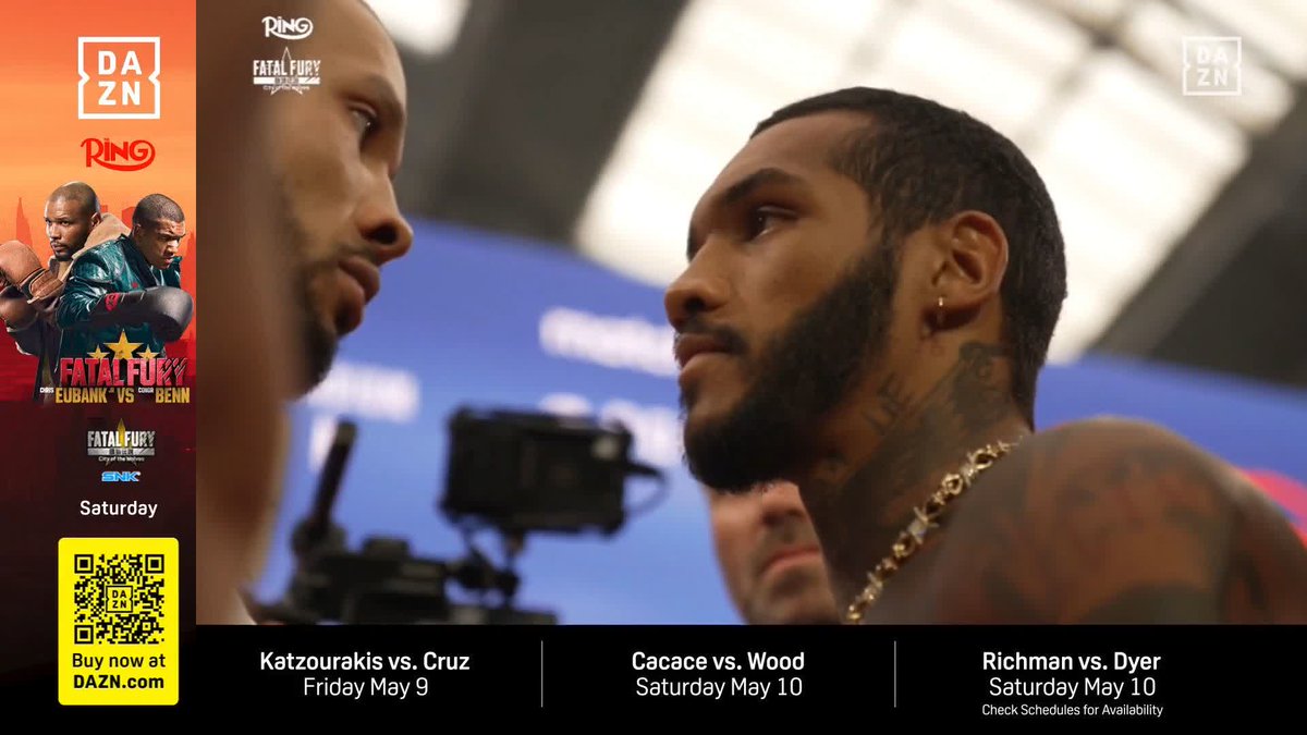 AS INTENSE AS IT COMES 😳 🥊 Chris Eubank Jr 🆚 Conor Nigel Benn Who wins? 🎬 Matchroom Boxing Eubank Jr vs Benn | This Saturday, Live on DAZN Boxing | Click the link in bio to buy now 🥊 #EubankBenn | #FatalFury | #WeighIn | #BoxingNews