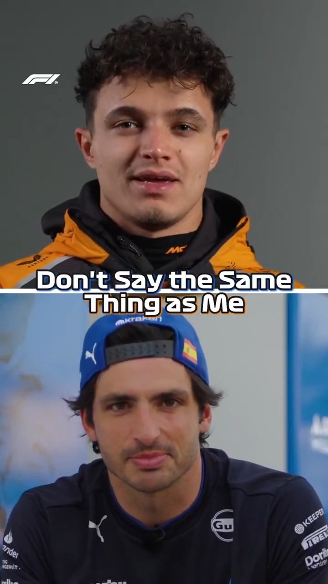 Don't say the same thing - Carlando edition 🤝 #F1