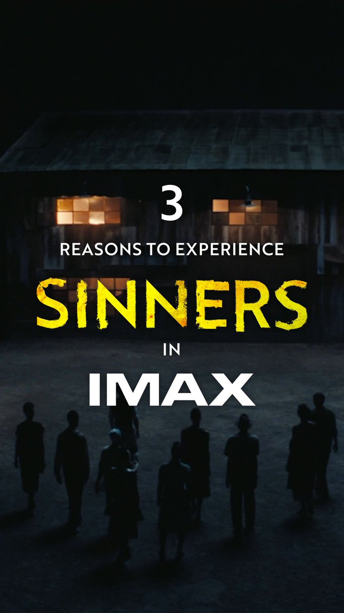 Honestly, Ryan telling me to see it in IMAX is enough for me. Don't get FOMO, experience #SinnersMovie in IMAX this weekend.