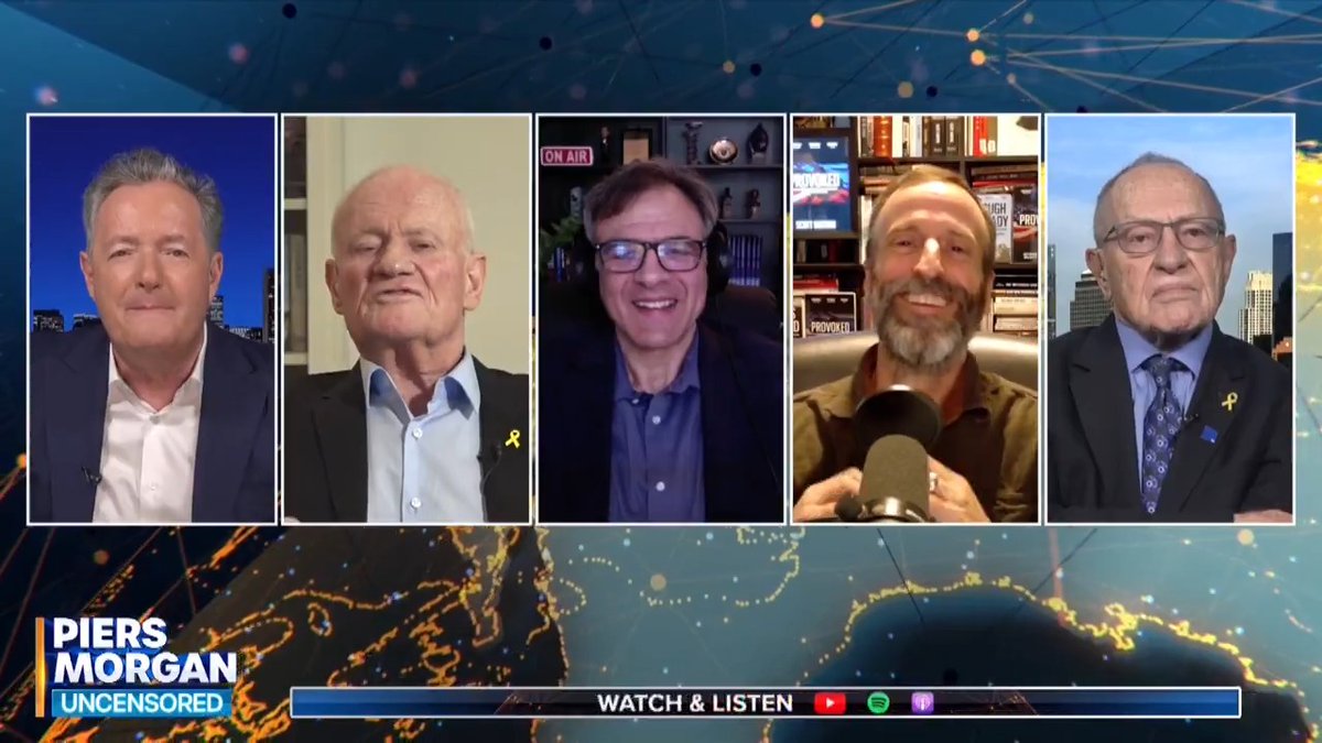 "If Jeffrey Epstein had been working with Mossad, would you even admit it?" Former head of Mossad Danny Yatom replies, "no." 📺 Piers Morgan | Scott Horton | Alan Dershowitz | John Kiriakou | דני יתום - Danny Yatom
