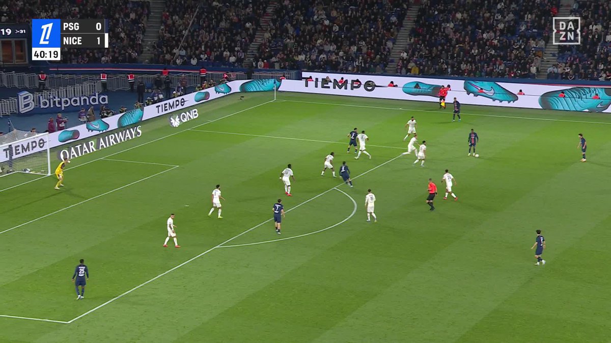 𝗢𝗛 𝗢𝗨𝗜 𝗟𝗔 𝗟𝗢𝗨𝗖𝗛𝗘 𝗗𝗘 𝗗𝗘𝗠𝗕𝗘́𝗟𝗘́ 🤤 Fabian Ruiz profite du caviar pour égaliser pour le PSG ! ⚽️❤️💙 🎥 DAZN France