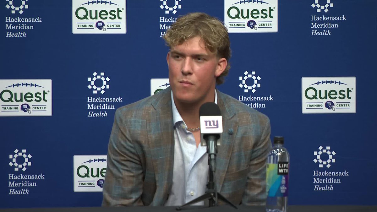 "This place is iconic. Everybody in the National Football League knows it, if you're a fan you know it. I'm blessed to be here" Jaxson Dart on being a Giant: