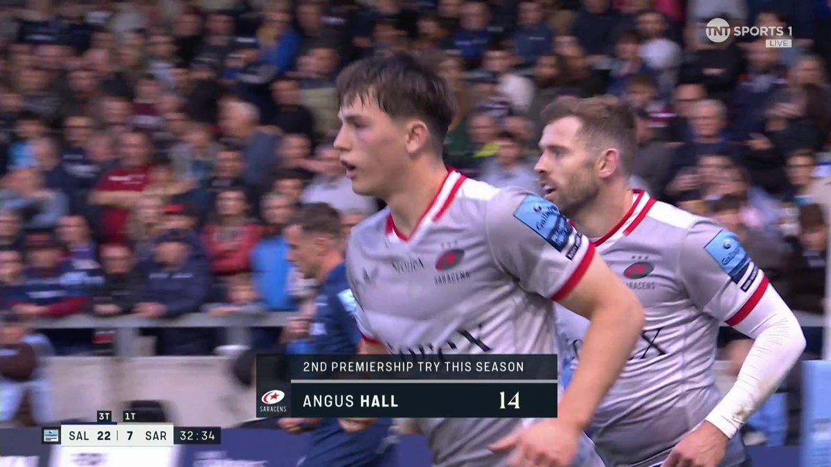 THIS. IS. AMAZING. Arron Reed has maybe just scored the try of the season for Sale Sharks 🦈 🤯 #GallagherPrem | #SALvSAR