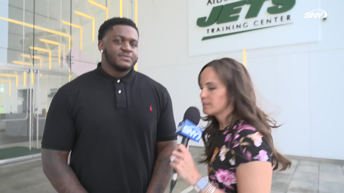"It's time to get to work" Jeane Coakley caught up with the Jets' 7th overall pick Armand Membou to talk about what the experience of being drafted has been like and what he's most excited about being a New York Jet: